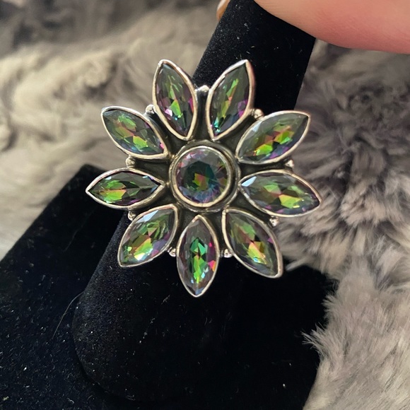 Mystic topaz flowering Sterling - Picture 5 of 7